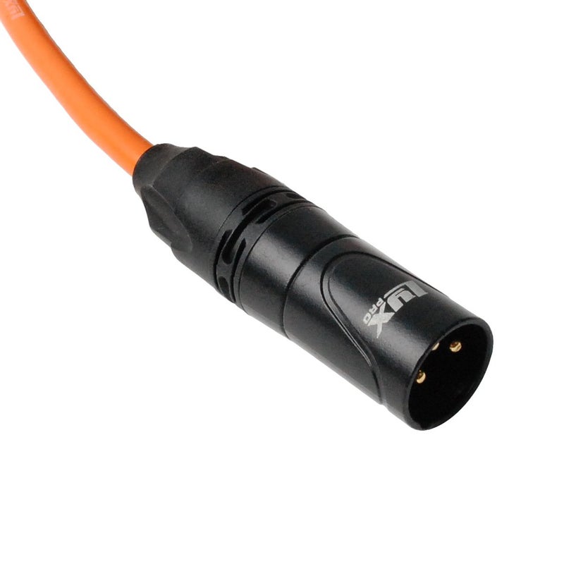 LyxPro 50 Feet XLR Microphone Cable Balanced Male to Female 3 Pin Mic Cord for Powered Speakers Audio Interface Professional Pro Audio Performance and Recording Devices - Orange - Image 2
